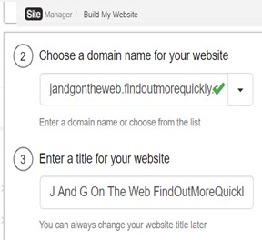 Step 6 Choose A Name For Your Free Website.